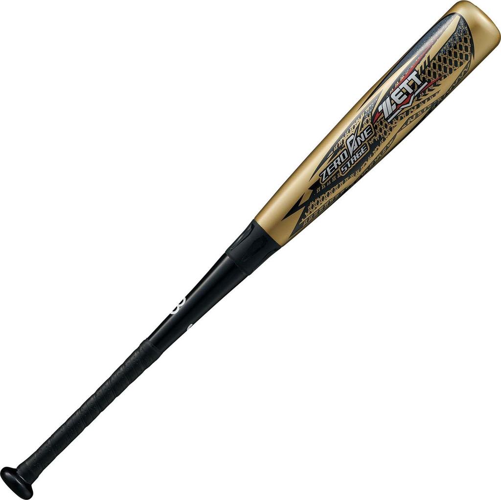 ZETT Zero One Stage Youth Baseball FRP 540g Average Gold BCT70676 Bat, (Carbon), 76cm, Weight, (8200),