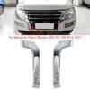Für Mitsubishi Pajero Montero V93 V97 V98 2015 2016 2017 Auto Vorderen Stoßfänger Unteren Chrome Trim Streifen Moulding Dekorative Abdeckung deckel