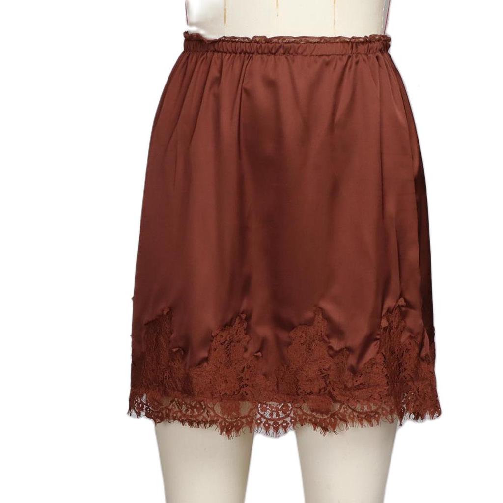 European & American Sexy Lace Patchwork See-through Short Skirt