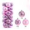24Pcs 3/4/6CM Christmas Balls Hanging Christmas Tree Pendant Ornaments for Party Decor New Year Navidad Gifts 2026 Accessories