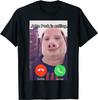 John Pork Ringer Rolig Svara i Telefonen T-shirt