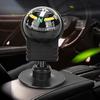 2PCS LC282 ABS Portable Car Compass Guide Ball with Suction Cup Outdoor Navigation Tools