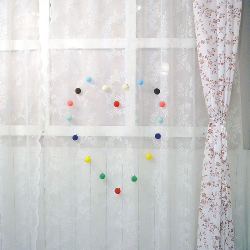 10Pcs Curtain Decorative Pin Colorful Pompoms Safety Pin Clothing Decoration Brooch Pin For Curtain Decoration Accessory