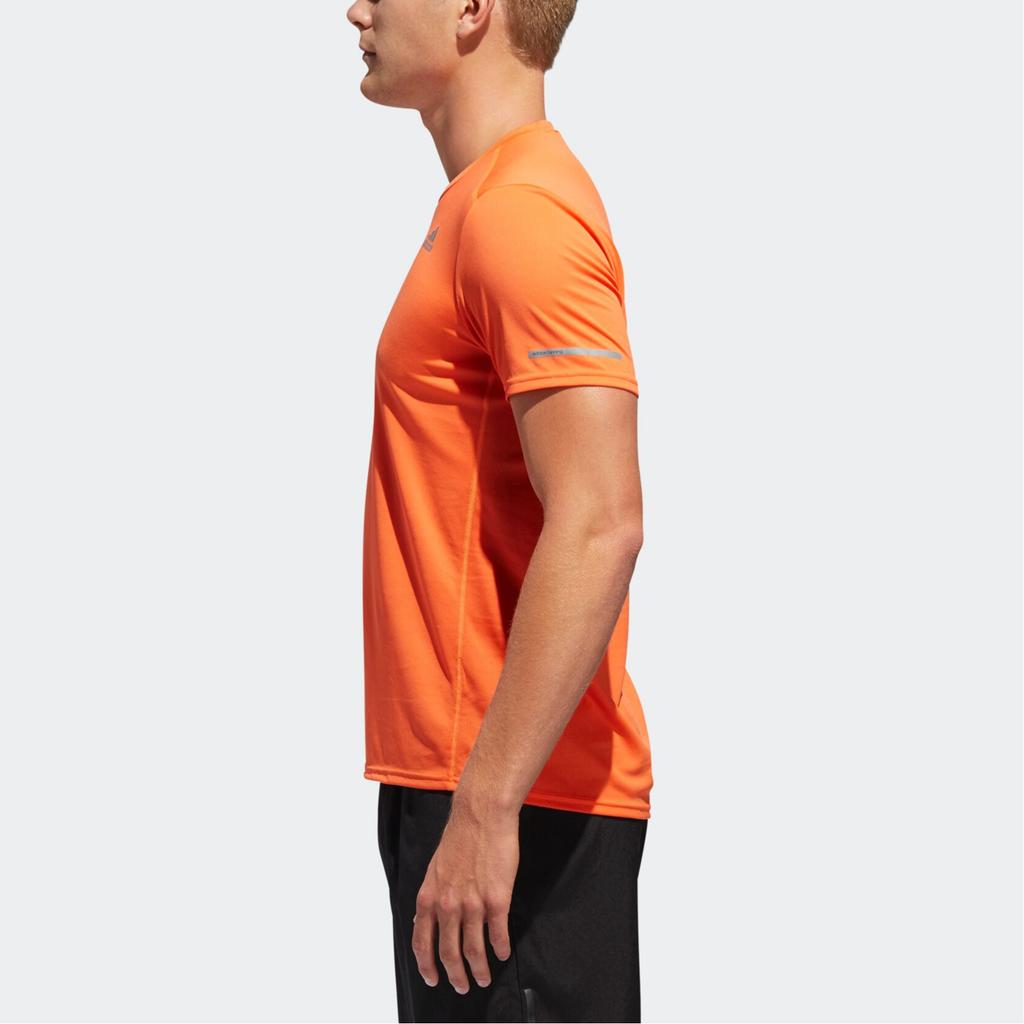 Adidas T Shirts Men's Orange Crew Neck Moderate DQ2533