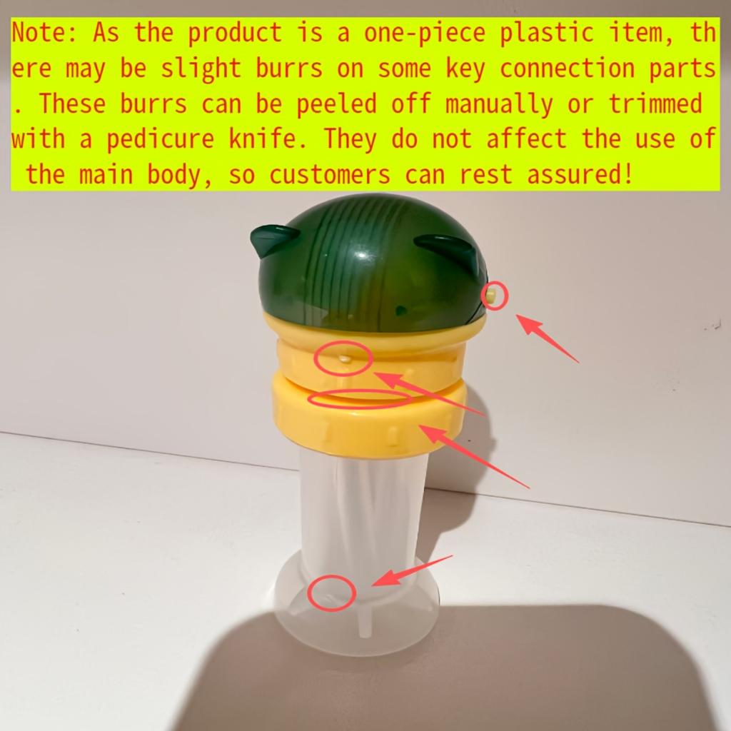 [Leak-Proof | Durable] Leak-Proof Durable Portable Sports Water Bottle with Straw | PP Material, Green & Yellow Design