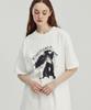 BETWEEN A AND B Starry Night Oversized T-Shirt [White]