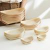 Disposable Wood Veneer Sushi Boat - Snack Plate & Dessert Dish Tableware