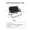 OEING Outdoor Portable Folding Aluminum Double Chair