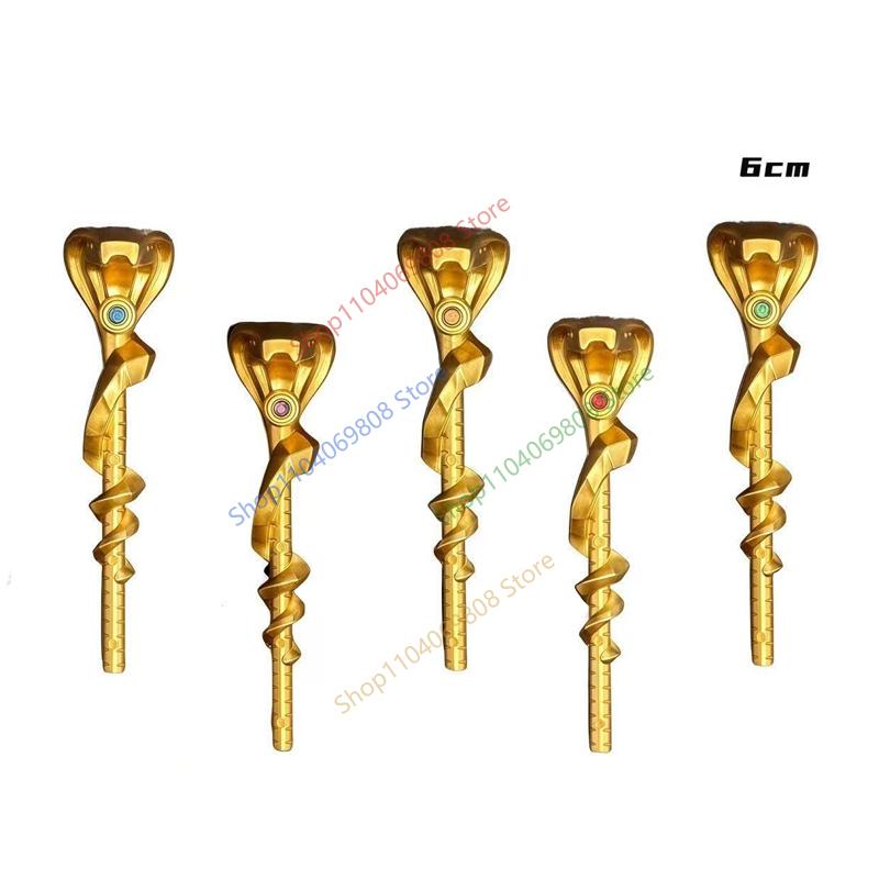 MOC Figurine Accessoires Briques de Construction Épée Fléchette Serpent Doré Bâton Armure Cape Cheveux Films Poupées Briques Compatibles Jouets N12