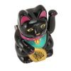 4in Solar Lucky Fortune Cat with Waving Arm Solar Powered Feng Shui Lucky Cats Lucky Beckoning