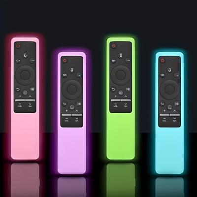Leuchtende, stoßfeste Silikonhülle für die Smart-TV-Fernbedienung der Samsung BN59-Serie - Rutschfester Griff