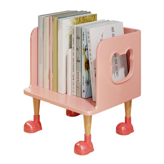 Yousheng Cute Bookends Organizer for Desk Pastel Kids Book Holder Shelf with Multi-Compartment, Anti-Tip Base & Open Design, Study Decor for Textbooks