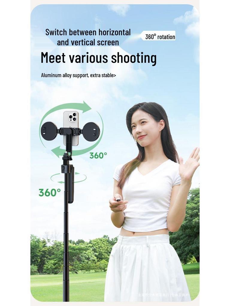 AI-Enhanced 360° Auto-Tracking Gimbal Selfie Stick with Face & Dance Tracking, Anti-Shake Stabilization
