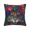 Pillow Cover Leopard In Pink Glasses Flower Crown Funny Pillow Case For Couch Sofa Bedroom Pillowcases