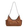 Faux Suede Solid Color Large Capacity Bost Autumn New Versatile 2026  Bags for Women Commuting Retro Shoulder Bags