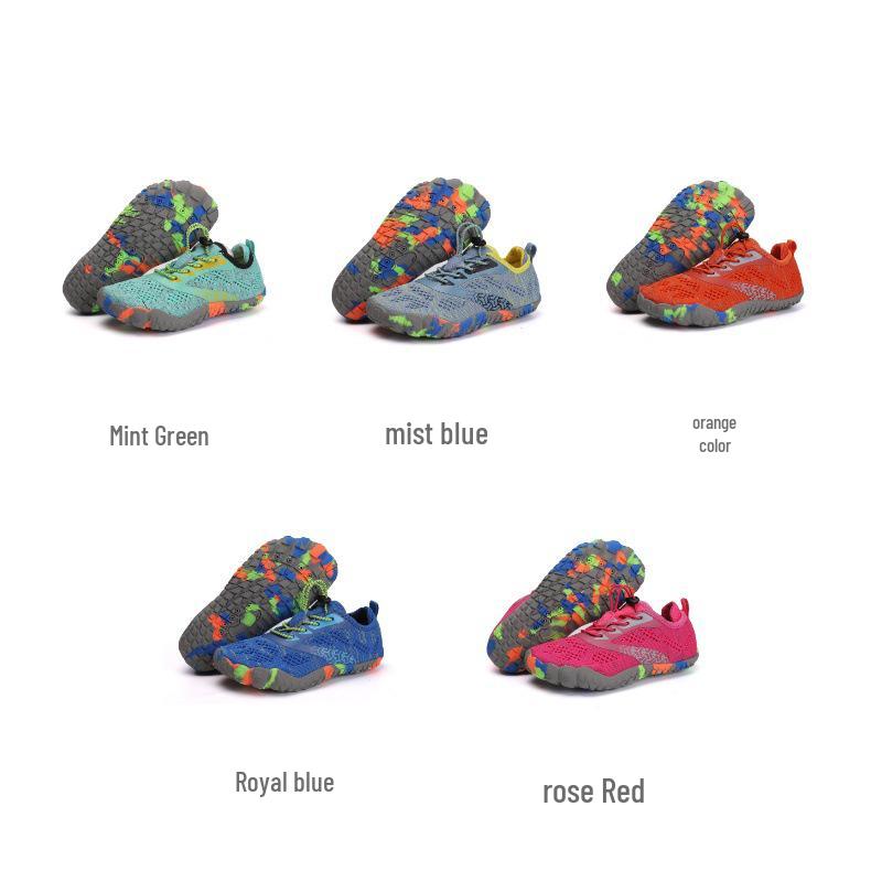 Yaz Çocukları için Plaj ve Kanyon Yürüyüşü için Flyknit Düşük Üst Su ve Koşu Ayakkabıları