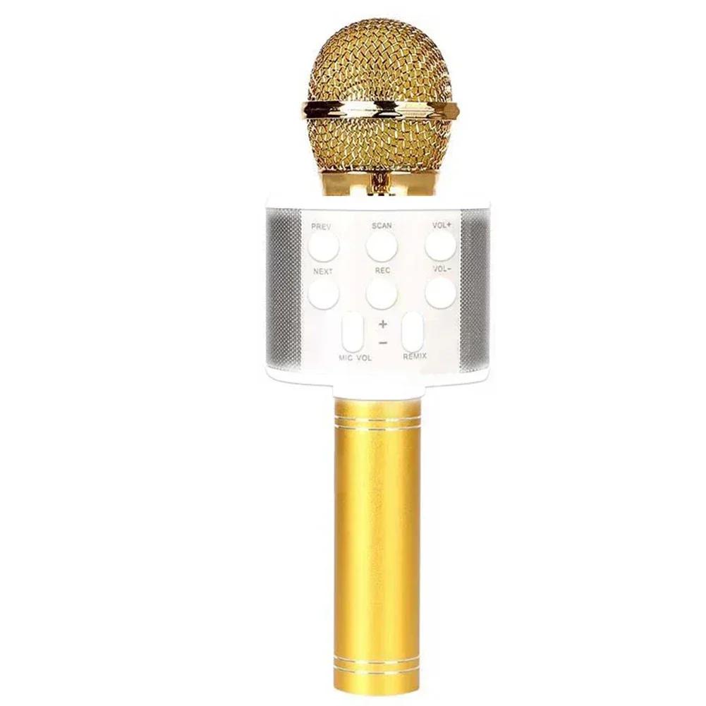 

Handheld Wireless Bluetooth Karaoke Microphone Hifi Sound USB Speaker Microphone for Kids Music Player Singing Recorder Home KTV