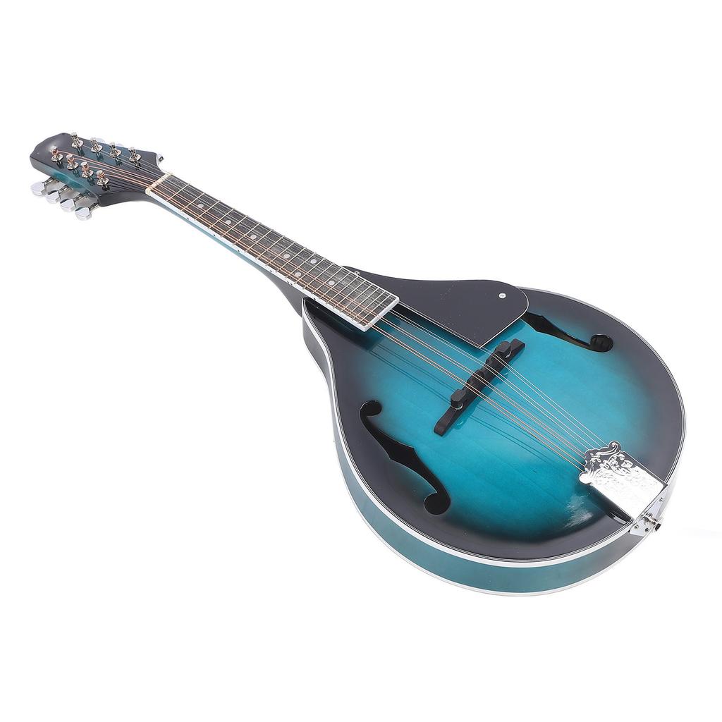 Mandolin Instrument Kit Basswood 8 String Musical Performance for Beginners Adults Teens Stone Green ME 22
