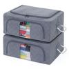 Astro Deodorizing Clothing Storage Cases (Set of 2): Double Power of Activated Carbon and