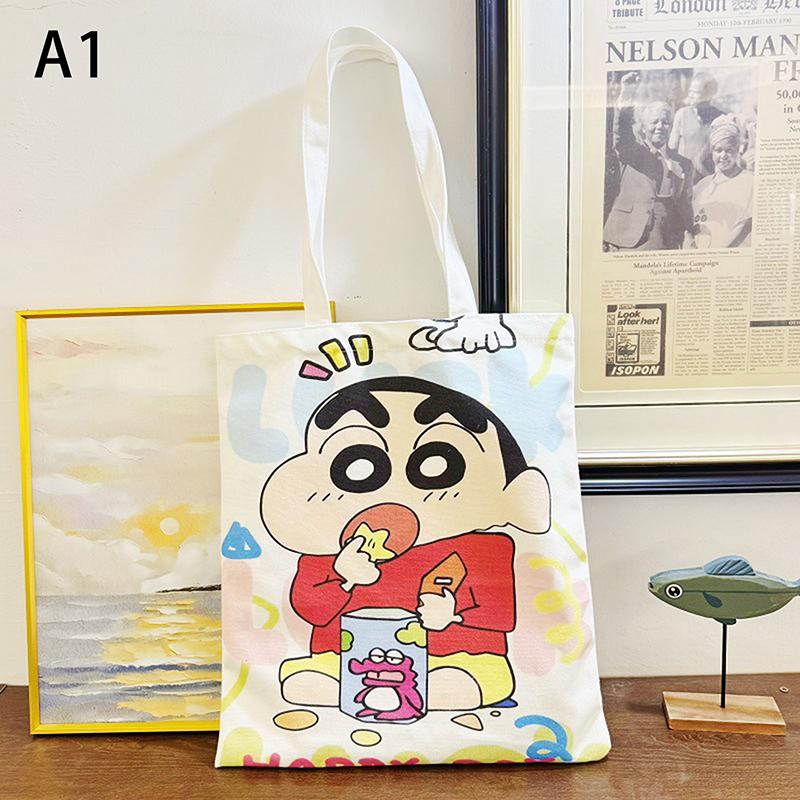 

Мультяшная Каваи Холщовая Сумка Новинка Креативная Сумка-Тоут Повседневная Большая Вместимость Сумка Через Плечо Милая Сумочка Подарки