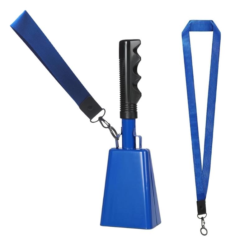 Loud Hand Call Bells Cow Bells Noise Makers Sportings Event Cheering Bells Percussions Musical Instrument Enduring синий