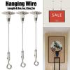 New Stainless Steel Wire Rope Adjustable With Locking Retractable Fastening Suspension Lanyard