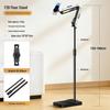 Lazy Person's Telescopic Metal Phone & Tablet Holder for Bedside or Desk