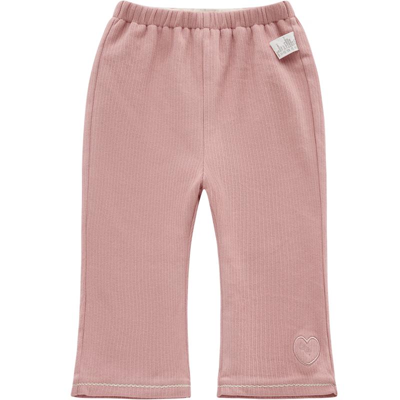 Rabe Girls' Autumn/Winter Fleece-Lined Flared Casual Pants