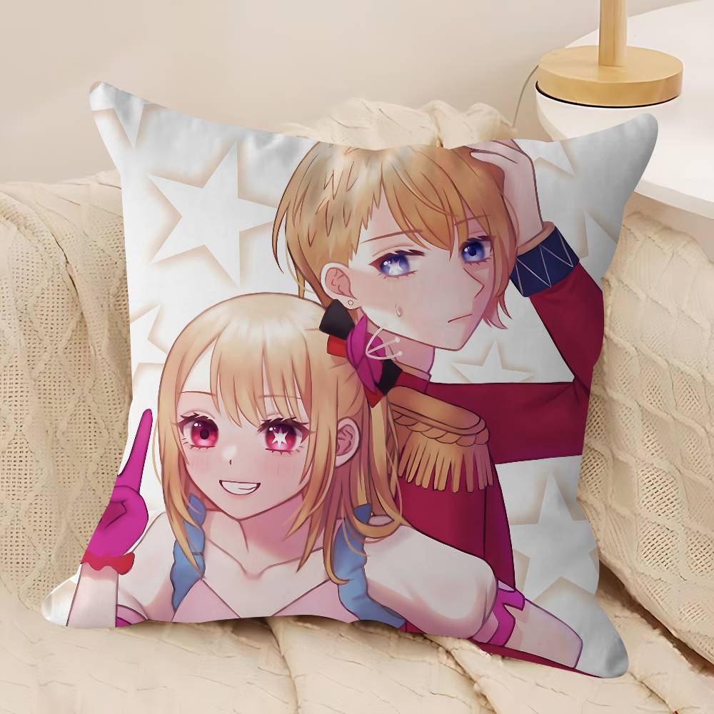 

Anime Oshi No Ko Cushion Cover Decorative Pillow Sofa Home Decor Case Pillow Cases 12x12Inch