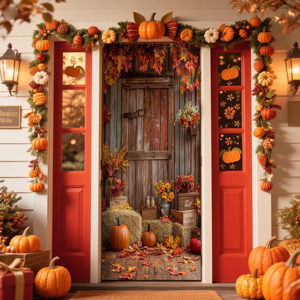 Thanksgiving Door Tapestry: Festival Decoration for Room or Door