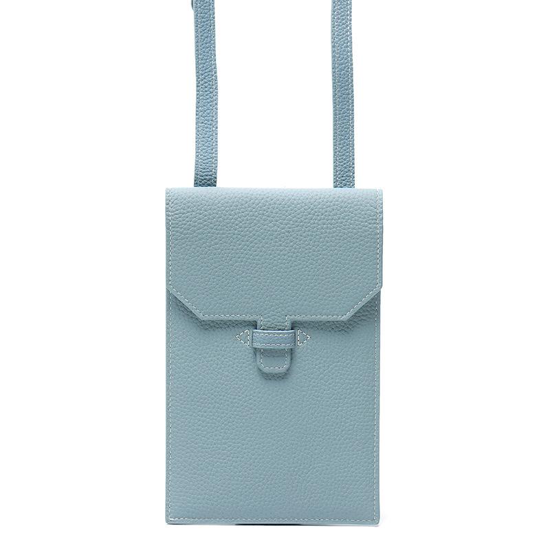 Cowhide Women'S Messenger Mobile Phone Bag Versatile Ultra-Thin Shoulder Bag Genuine Leather Niche Women'S Small Satchel