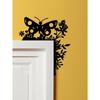 1PC Metal Sleigh Wall Stickers: Door Corner & Party Decor