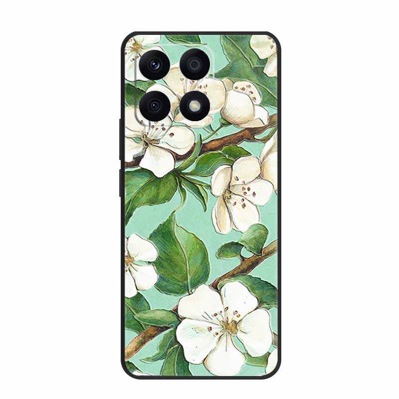 3D Case For Xiaomi 14T Pro Case Emboss Flower Black Silicone Soft Back Cover Coque For Xiaomi 14T Pro Case 14 T Pro 14TPro Funda