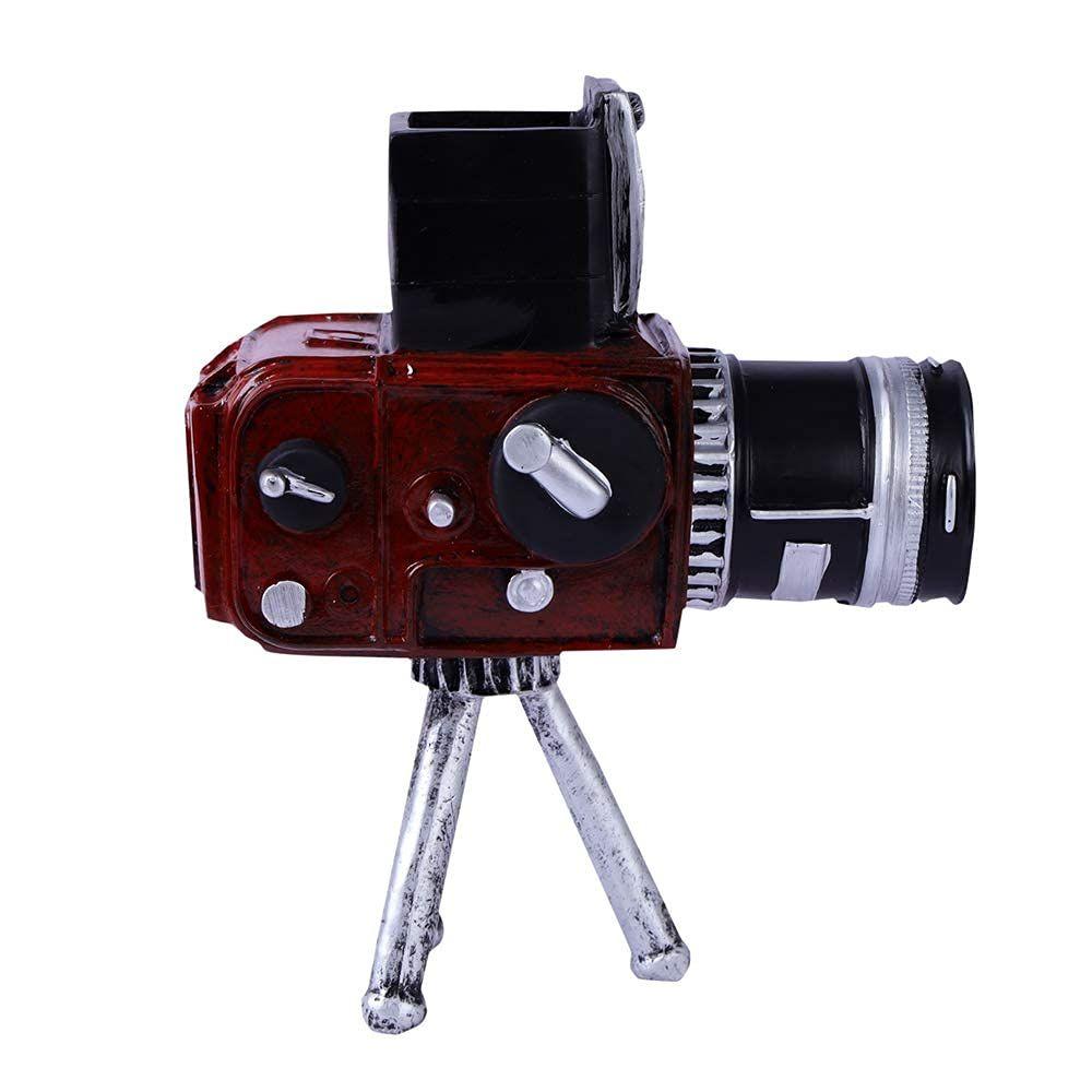 Home Decor Showpiece for Home & Office Decor Set of 1| Decorative Accent for Living Room Bedroom| Resin Tripod Camera Tabletop