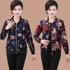Long Sleeve Blouse Womens Autumn Spring Cherry Printed Thin T-Shirt Ladies Work Tops