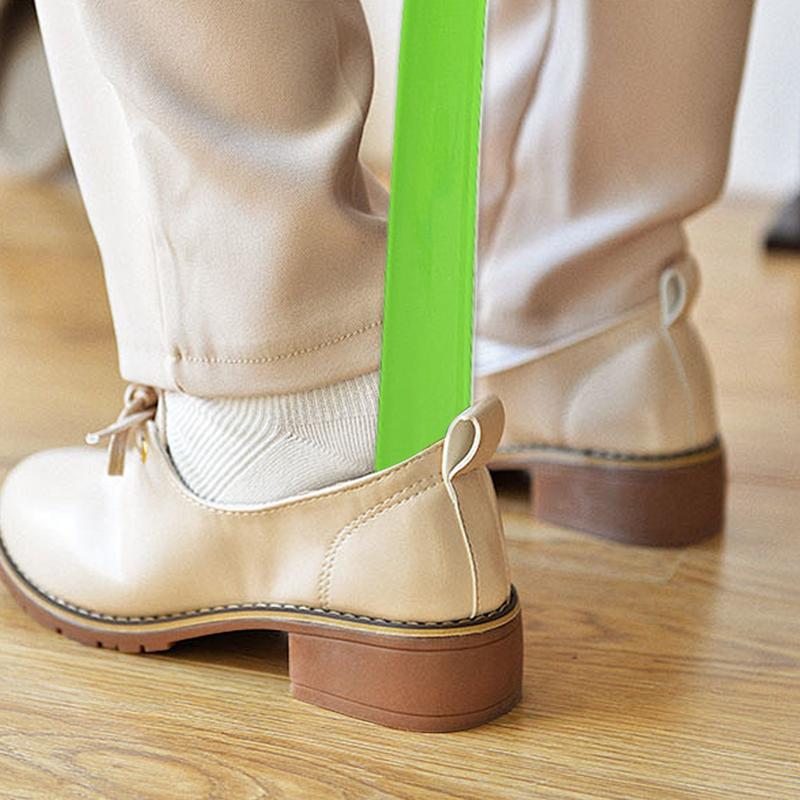 16.7in ABS Extra Long Shoehorn Hotel Household Shoe Wearer Shoes Lifter Lifter Lazy Wear Helper for Men Women Kids Shoe Horn