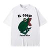 Bad Bunny EL COQUI Žába Trička stejného stylu Debi Tirar Mas Fotos Potisk alba Tričko Pánské Dámské Hip Hop Móda Nadměrné tričko