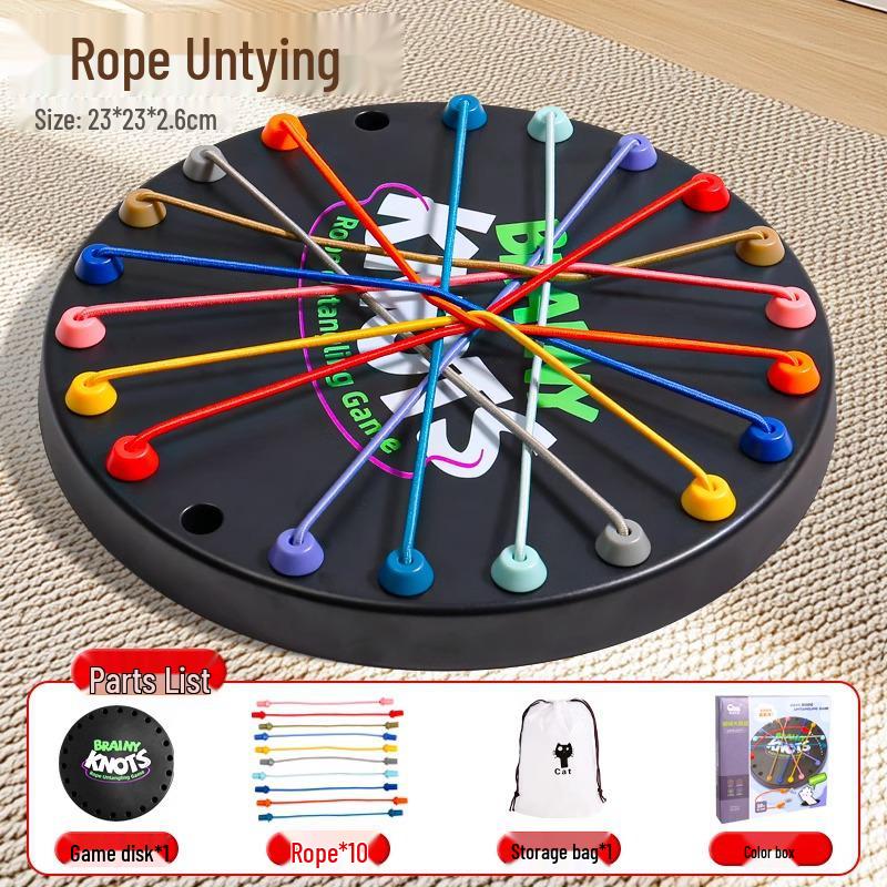 Children's Educational Rope Untying Game: Fun, Interactive Desktop Toy for Concentration and Parent-Child Engagement