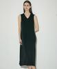 Waiowai V-Neck A-Line Sleeveless Pleated Long Dress_3Colors
