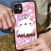 Cartoon Cute M-Molang For IPhone 16 15 14 Plus 13 12 11 Pro Max X XS MAX Translucent Matte Shockproof Cover