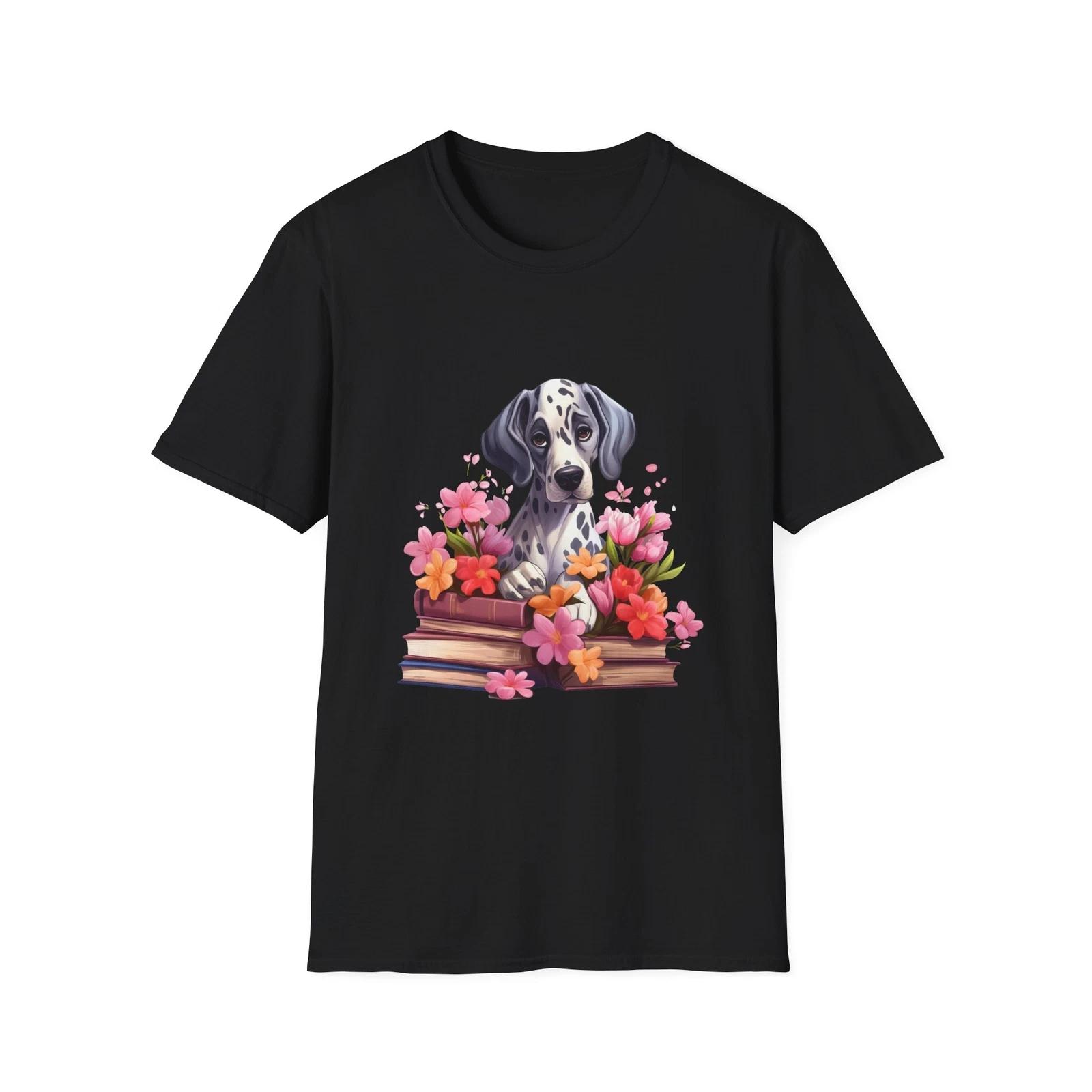 Floral Dog Lover T-Shirt, Cute Pet Shirt, Animal Lover Gift, Baby Shower XL