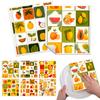 Cleaning Cloth Reusable Kitchen Dish Towels Eco-friendly Microfiber Orange Fruits Print Dishcloths Lint Free Washable Duster Rags Tea Towels 9*7inch
