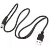USB Cable 55mm / 21mm 5V DC Barrel Power Cable (Black 75cm),zxl
