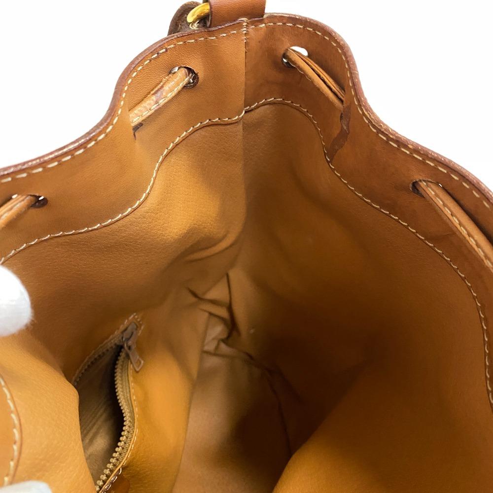 Celine M93 Purse Macadam Leather Shoulder Bag Brown Leather Used