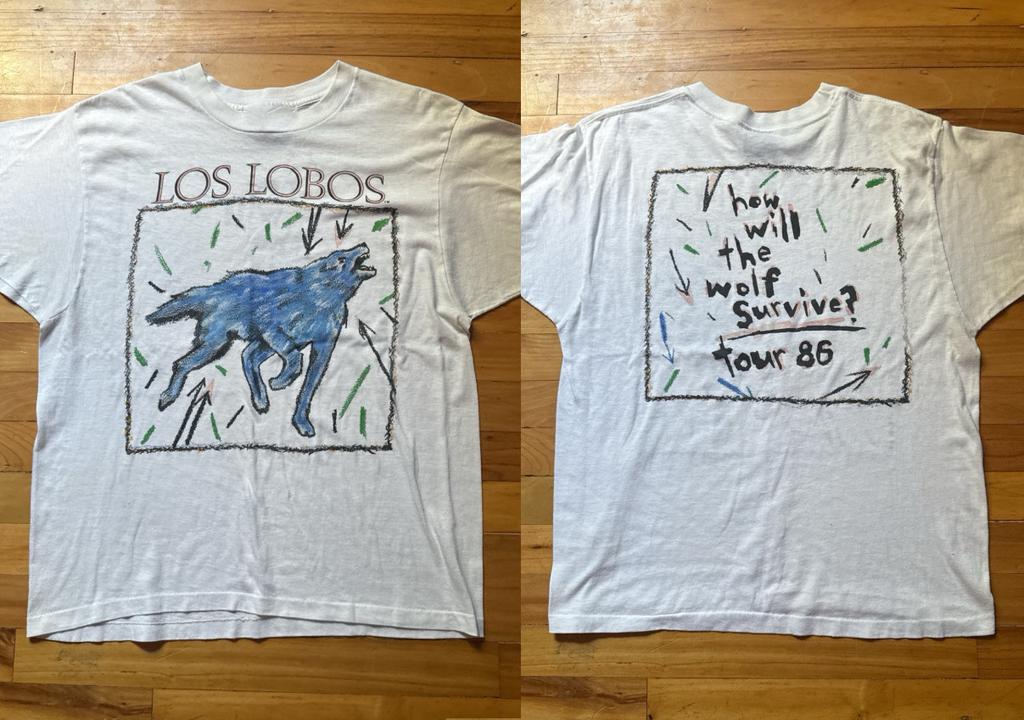 Vintage Los Lobos Band Unisex Tee Gift Cotton Shirt S-5XL LI431