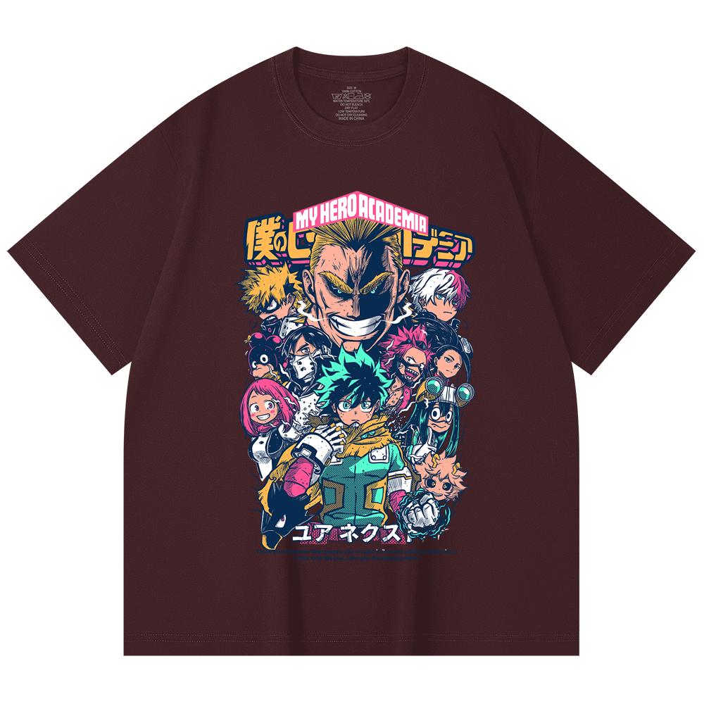 

230 Gsm 100% Cotton My Hero Academia V6 Print Unisex Heavy Cotton T Shirt 2XL