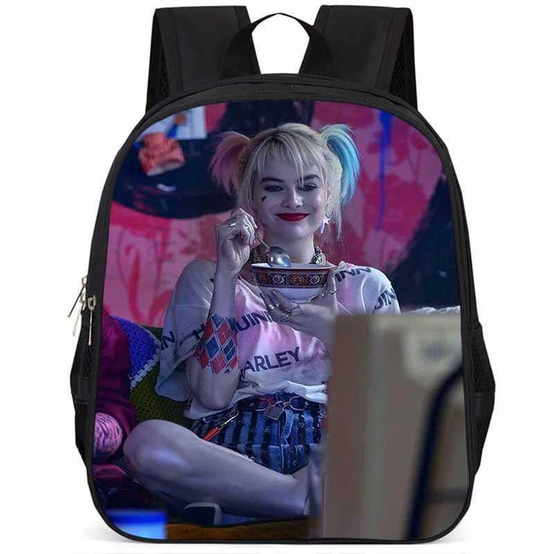 Spacious 15 Inch Harley Quinn Backpack Large Capacity Lightweight Oxford Fabric