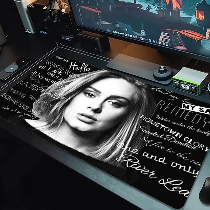 Adele Color Mouse Pad Large Gaming Table Cushion Non-slip Laptop Tablet Big Mousepad XXL Mat Mini PC Playmat With Lock edge