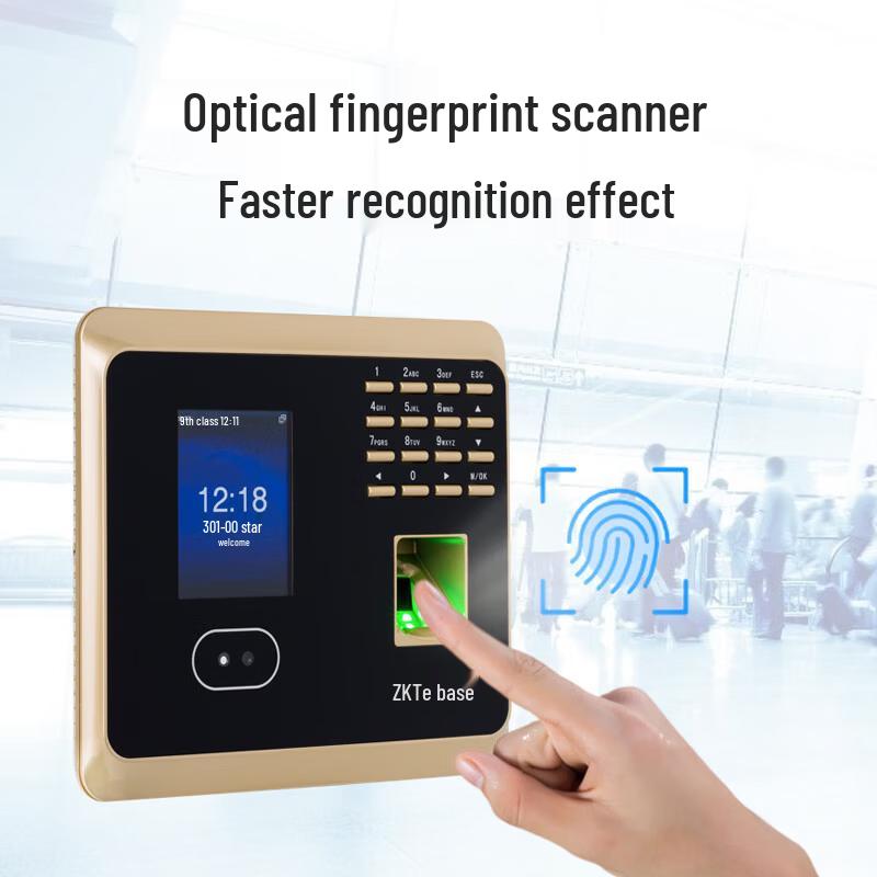 ZKTECO UF100plus-S Face & Fingerprint Attendance Machine CN Plug (adapter Included)