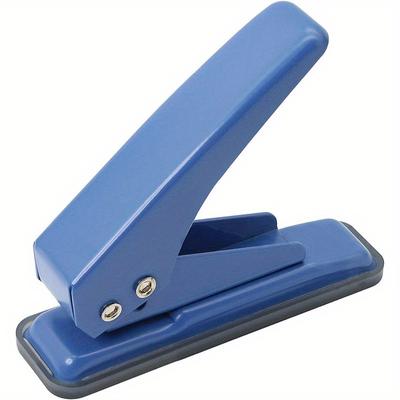 1PC Single Hole Punch, 20 Sheet Puncher Heavy Duty Paper 1/4 Hole Punch Capacity Metal Hole Puncher with Skid-Resistant Base for Paper
